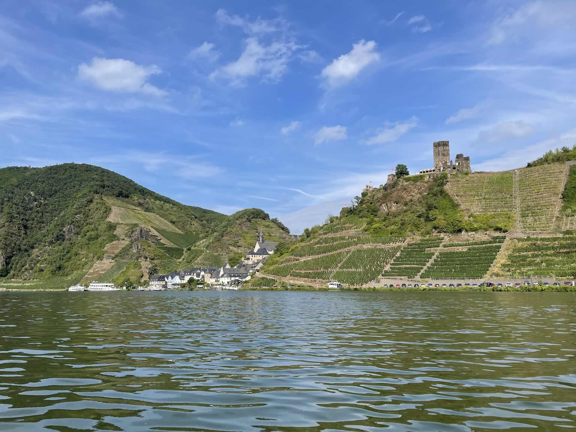 Serene River and Hillside Castle