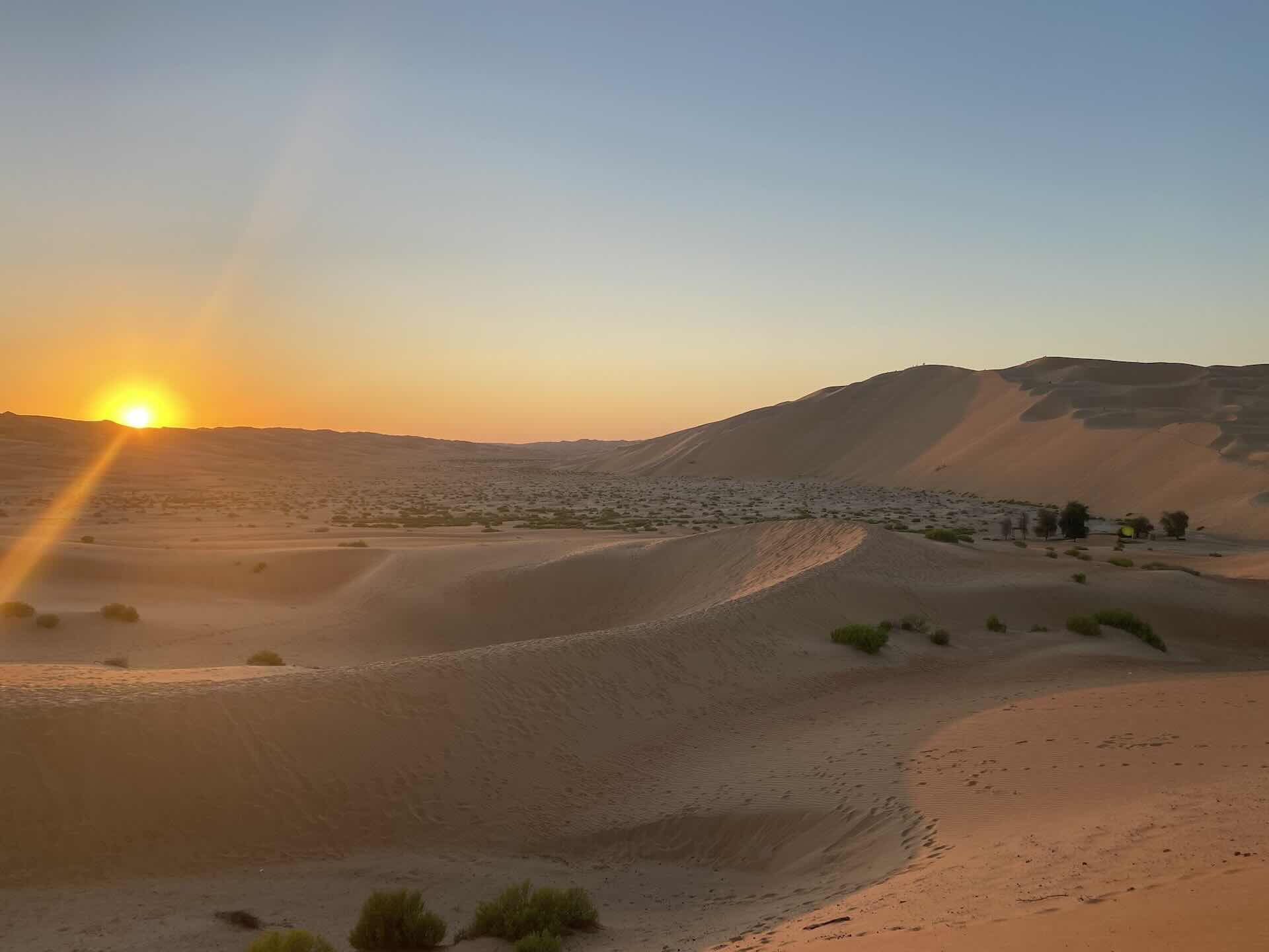 Desert Dunes at Sunset